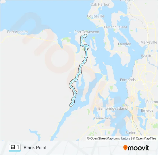1 Bus Line Map