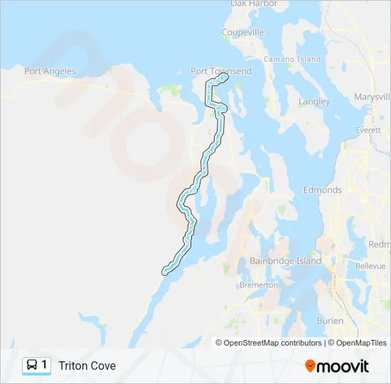1 Bus Line Map