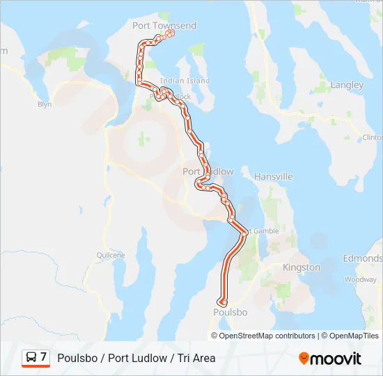 7 Bus Line Map