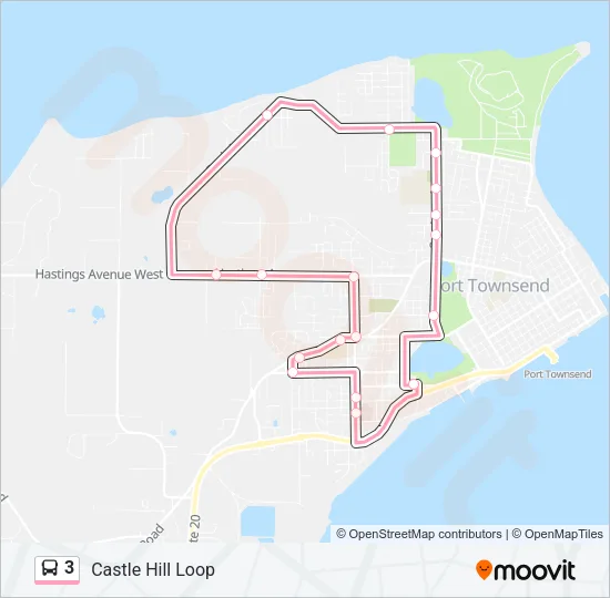 3 Bus Line Map