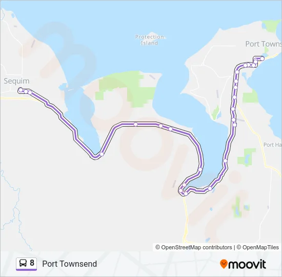 8 Bus Line Map
