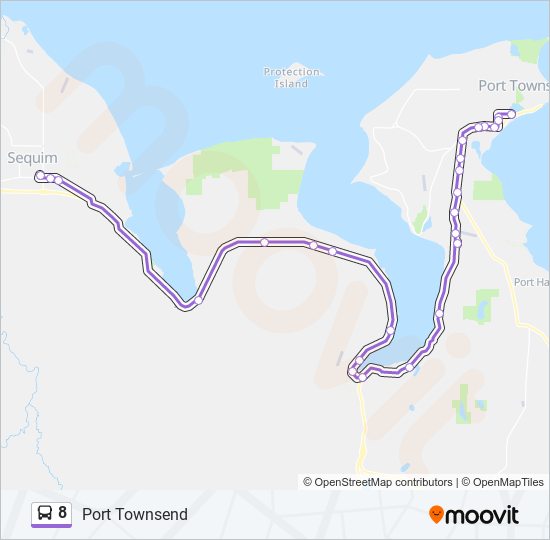 8 bus Line Map