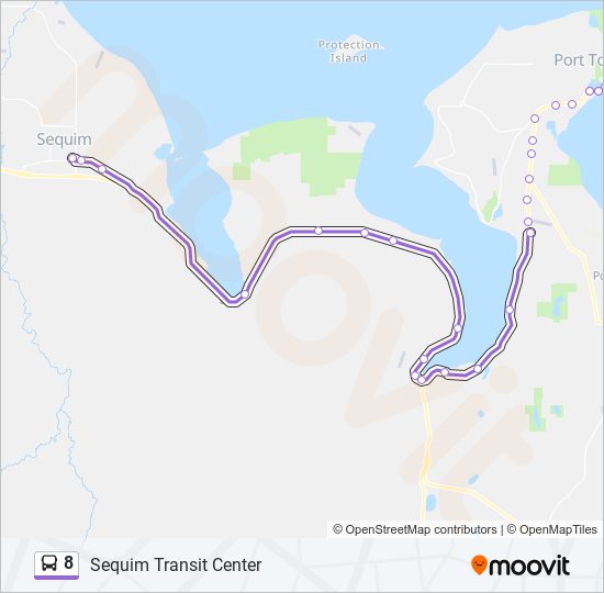 8 bus Line Map