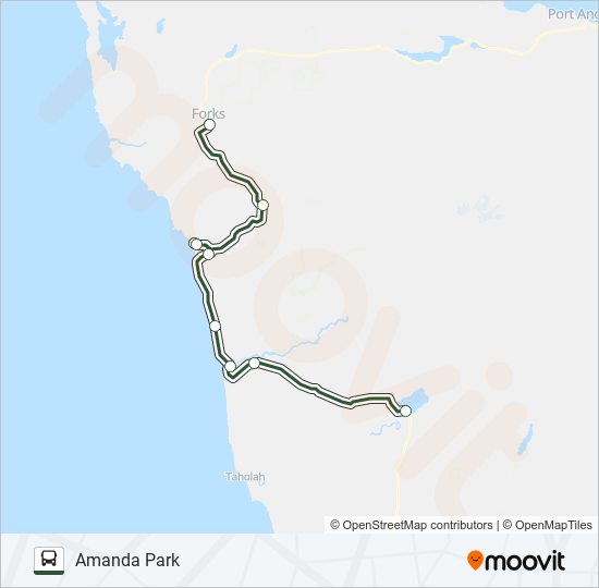 OLYMPIC CONNECTION bus Line Map