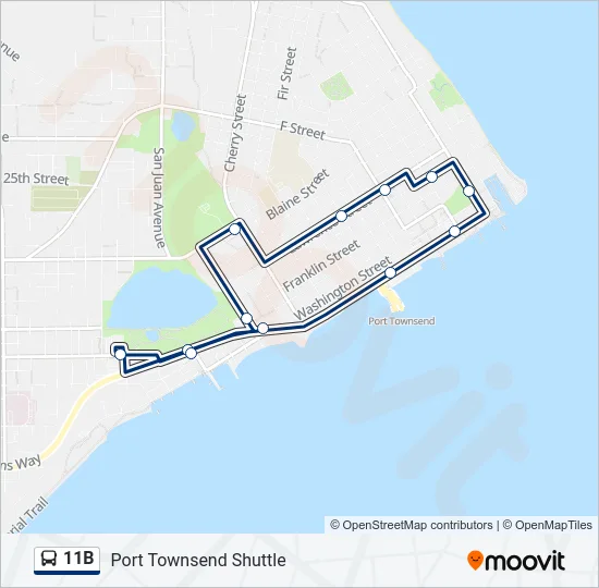 11B Bus Line Map