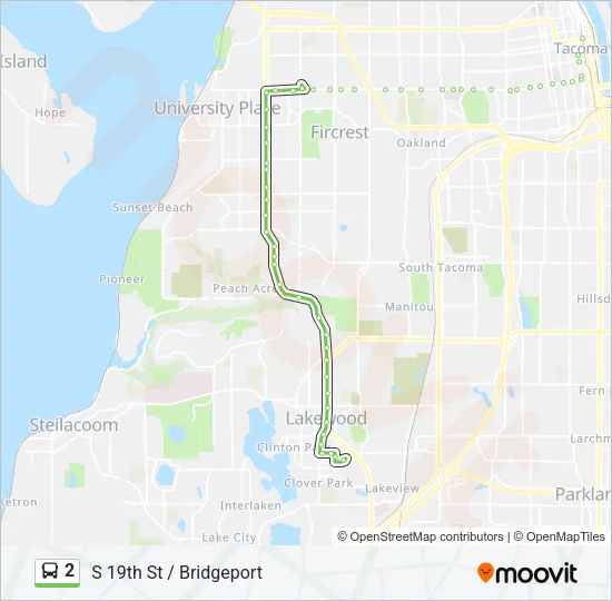 2 Bus Line Map