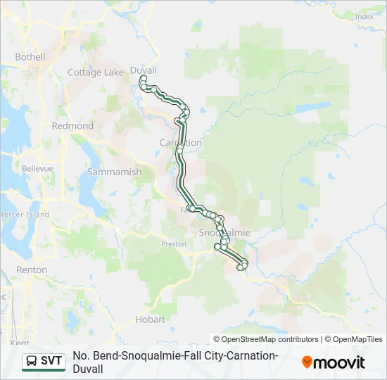 SVT Bus Line Map