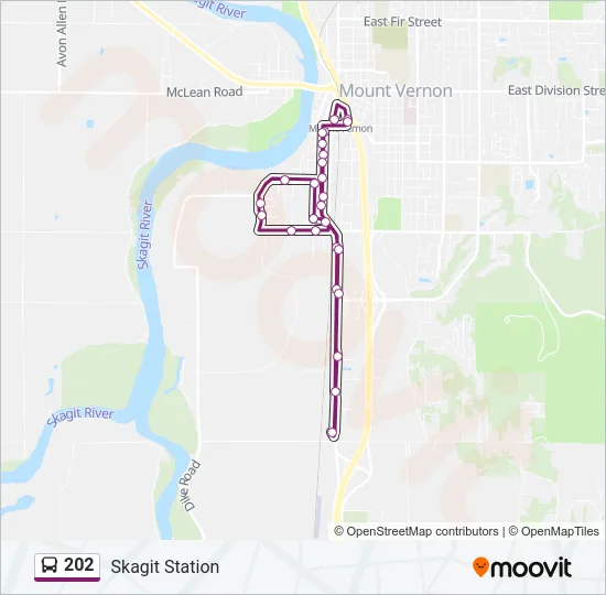 202 Bus Line Map