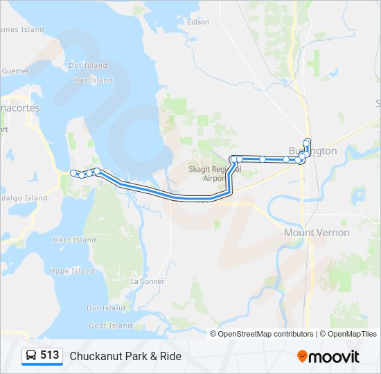 513 Bus Line Map