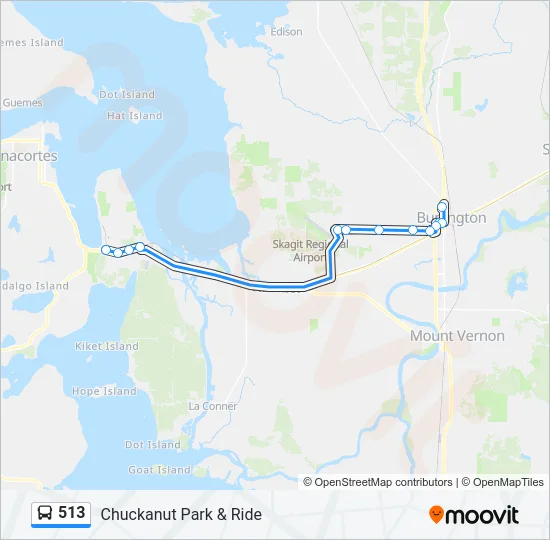 513 Bus Line Map