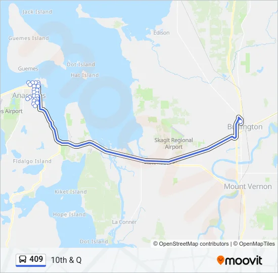 409 Bus Line Map