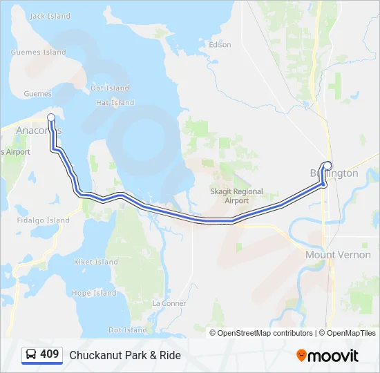 409 Bus Line Map