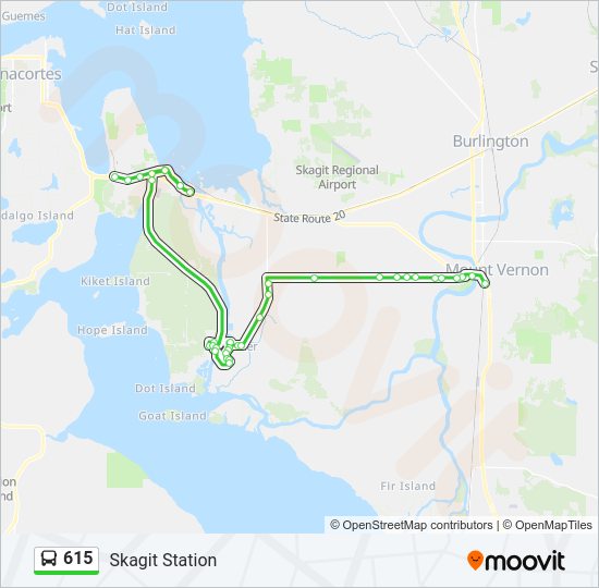 615 Bus Line Map
