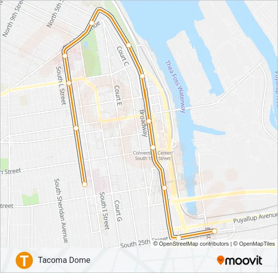 T LINE Light Rail Line Map