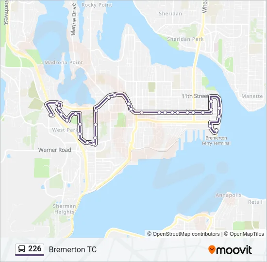 226 Bus Line Map