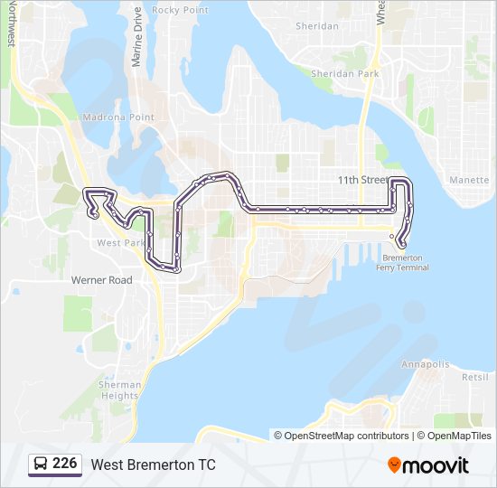 226 Bus Line Map