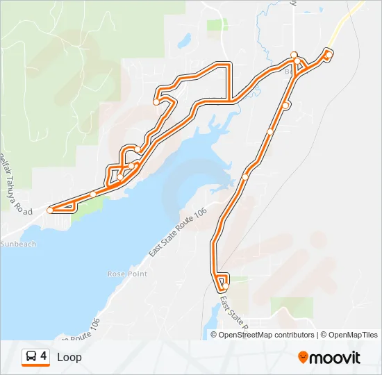 4 Bus Line Map
