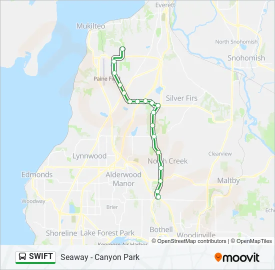 SWIFT Bus Line Map