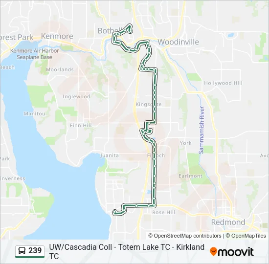 239 Bus Line Map