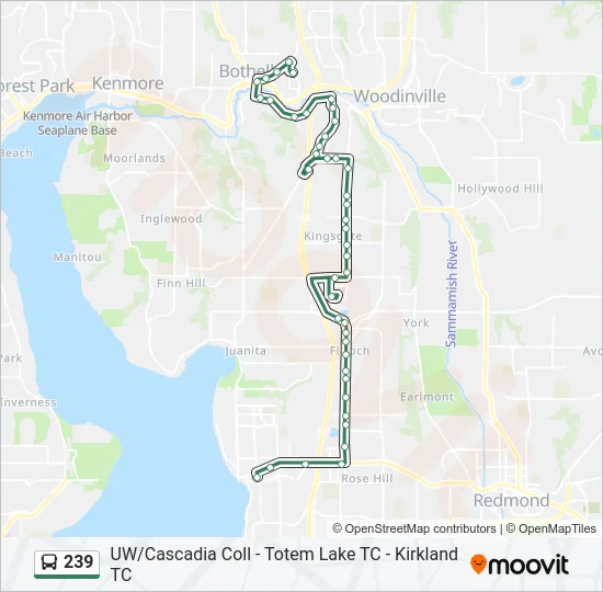 239 Bus Line Map