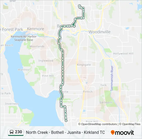 230 Bus Line Map