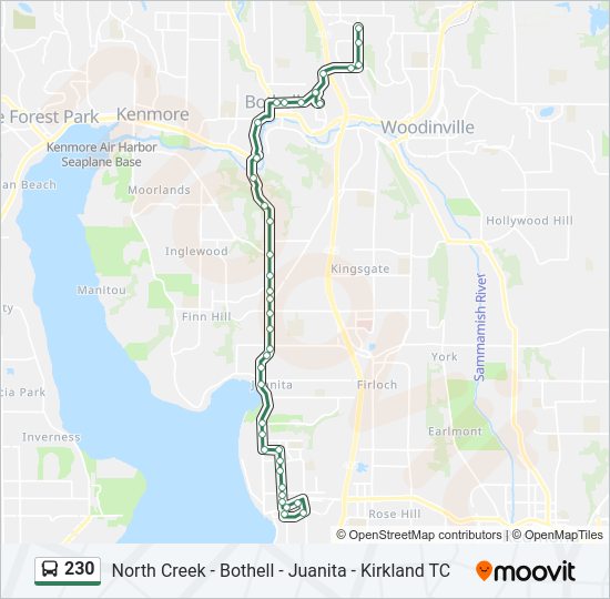 230 Bus Line Map
