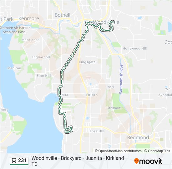 231 Bus Line Map