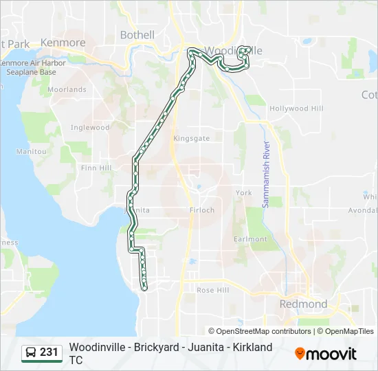 231 Bus Line Map