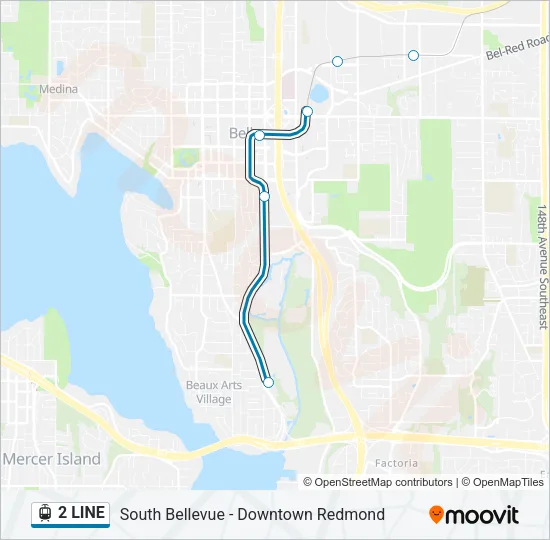 2 LINE Light Rail Line Map