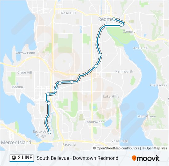 2 LINE Light Rail Line Map