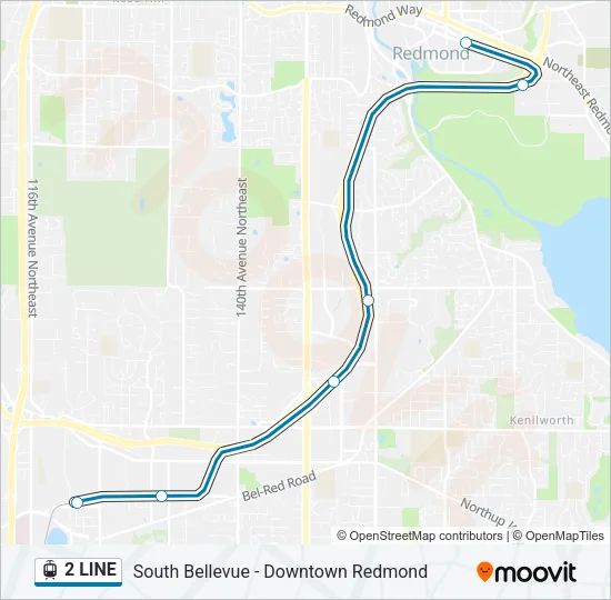 2 LINE Light Rail Line Map