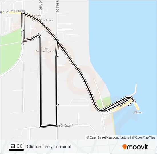 CC Bus Line Map