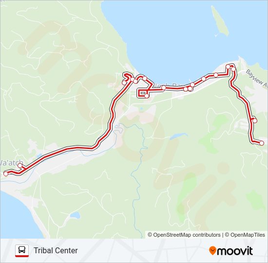 NEAH BAY Bus Line Map