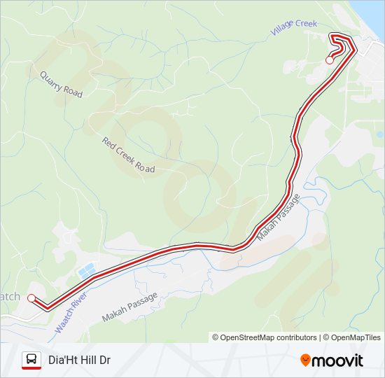 NEAH BAY Bus Line Map