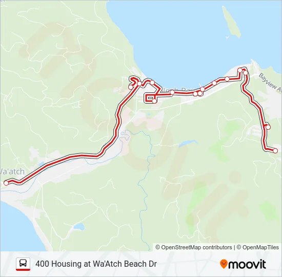 NEAH BAY Bus Line Map