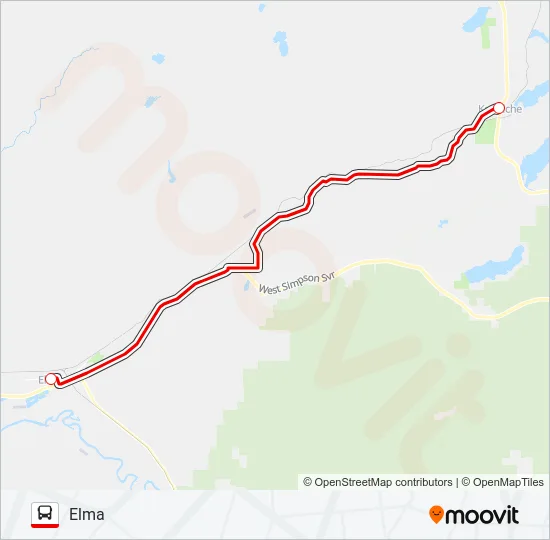 MCCLEARY/ELMA Bus Line Map