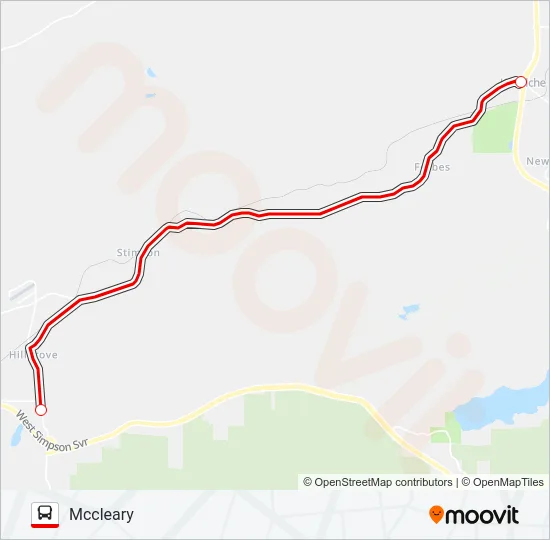 MCCLEARY/ELMA Bus Line Map