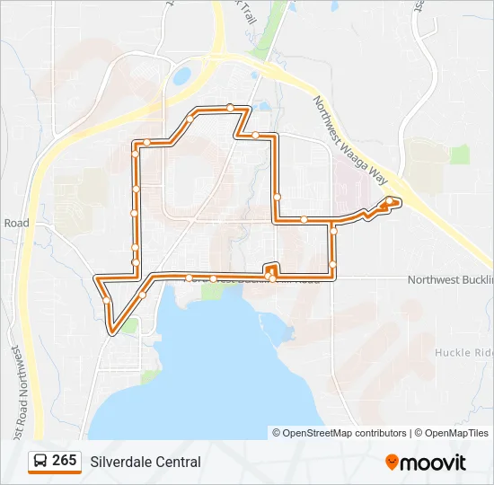 265 Bus Line Map