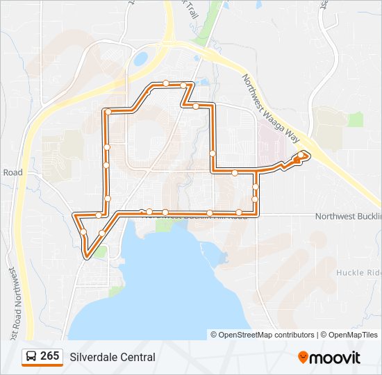 265 Bus Line Map