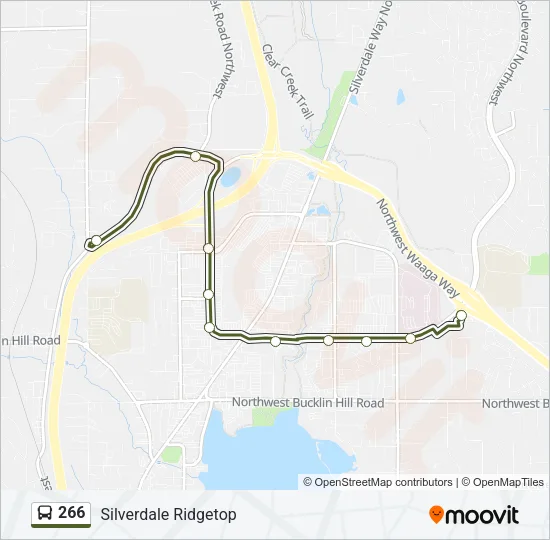 266 Bus Line Map