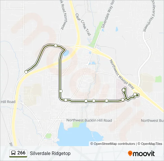 266 Bus Line Map