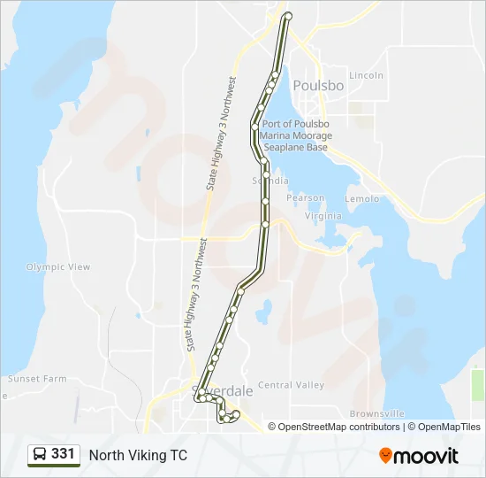 331 Bus Line Map
