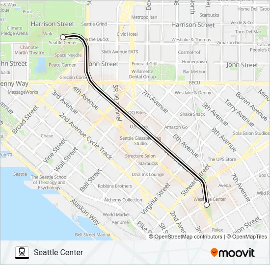 MONORAIL Train Line Map