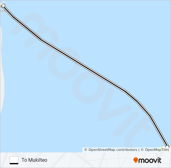 CLINTON - MUKILTEO ferry Line Map