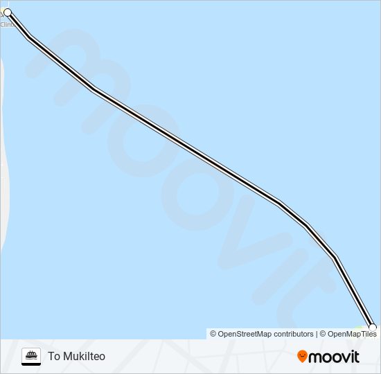 CLINTON - MUKILTEO ferry Line Map