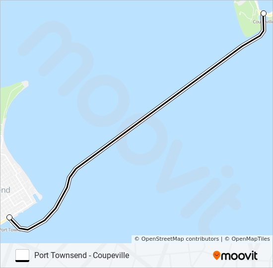 PORT TOWNSEND - COUPEVILLE ferry Line Map