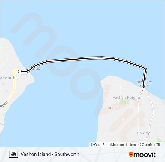 Vashon Island Southworth Route Schedules Stops Maps To Southworth