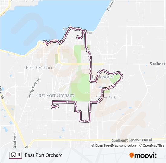 9 Bus Line Map