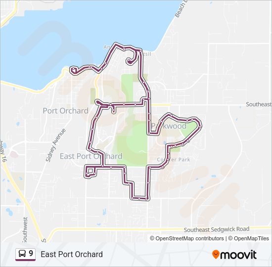 9 Bus Line Map
