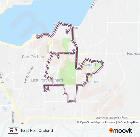 9 Bus Line Map